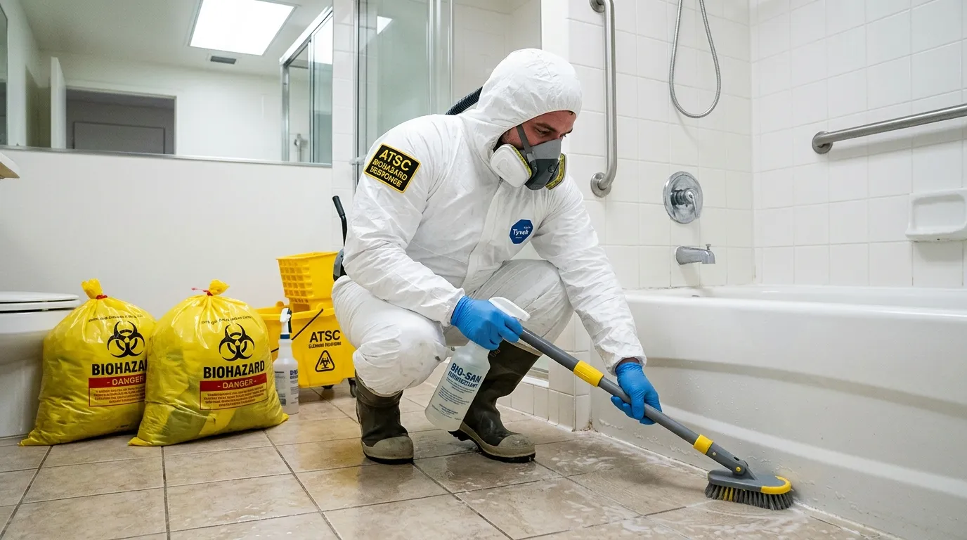 Decontamination equipment deployed for Blood Cleanup in Mountainside